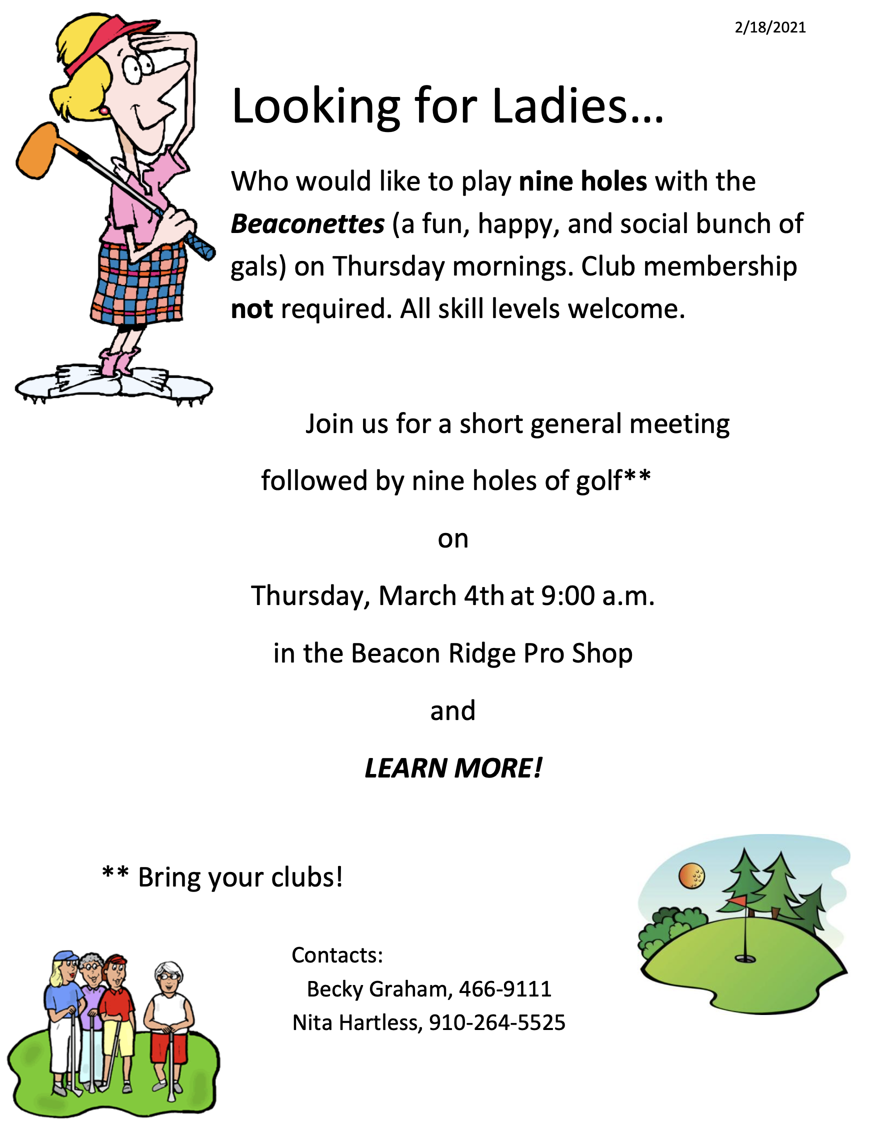 THE BEACONETTES - Beacon Ridge Golf & Country Club