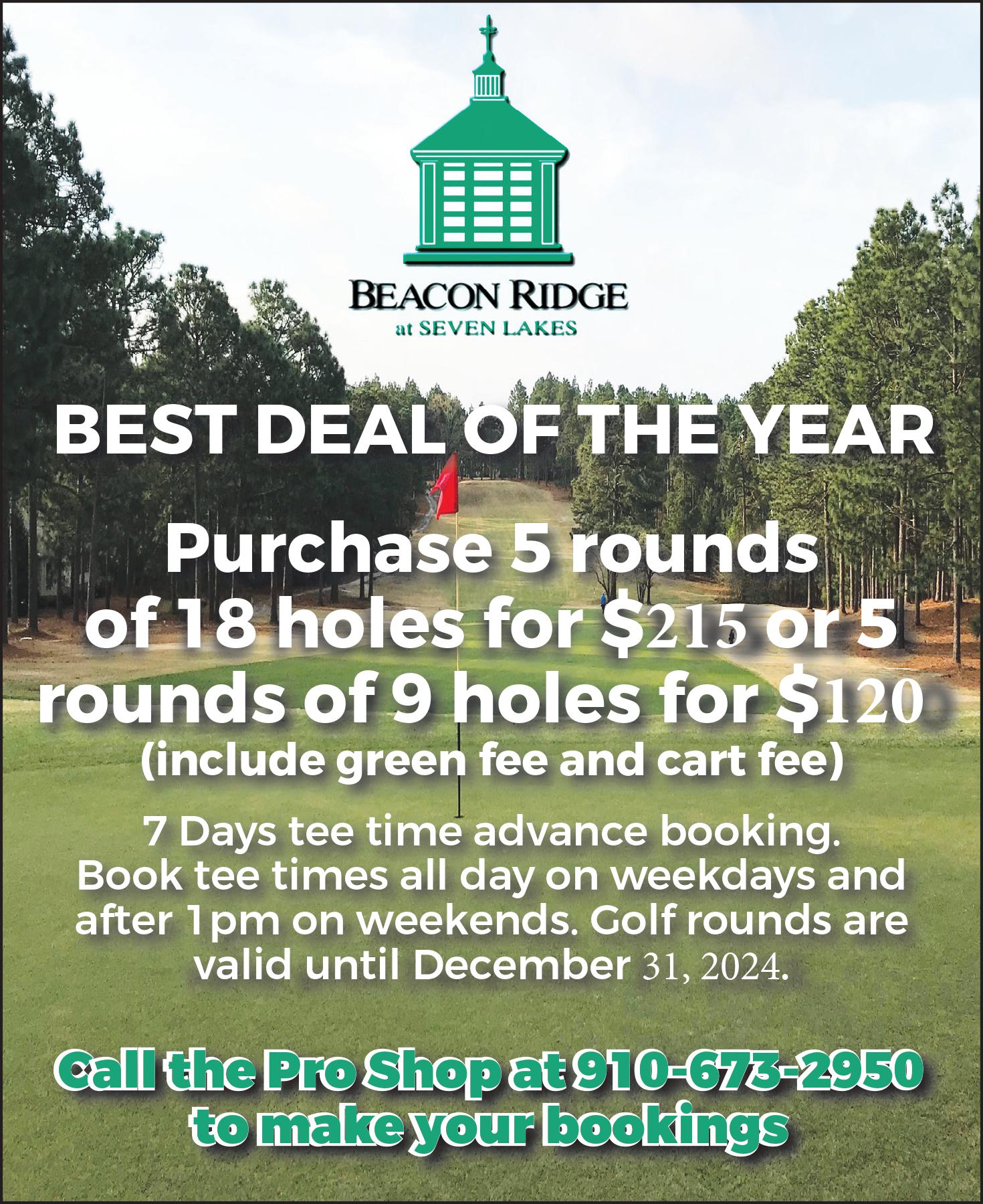 Save on Golf with Beacon Ridge Play Cards Beacon Ridge Golf Country